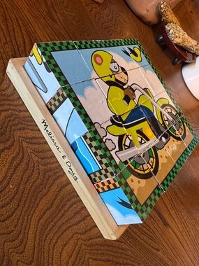 Melissa & Doug 6 Kids Cube Puzzles with blocks